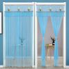 Double Yarn Lace Gauze Door Curtain Quiet Anti-mosquito Embroidered Living Room Bedroom Bathroom Universal Partition Home Decor