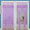 Double Yarn Lace Gauze Door Curtain Quiet Anti-mosquito Embroidered Living Room Bedroom Bathroom Universal Partition Home Decor