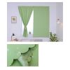 Solid Color Star Curtain White Tulle Hook&Loop No Punching Easy To Install Bedroom Girls Kids Adult Shading Simple Self-adhesive