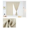 Solid Color Star Curtain White Tulle Hook&Loop No Punching Easy To Install Bedroom Girls Kids Adult Shading Simple Self-adhesive