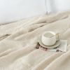 VERAMUSE 100% Cotton Blanket for Bed Weave Waffle Breathable Thin Blankets for Summer