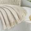 VERAMUSE 100% Cotton Blanket for Bed Weave Waffle Breathable Thin Blankets for Summer