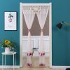 Double Yarn Lace Gauze Door Curtain Over The Door Anti-mosquito Living Room Bedroom Bathroom Universal Partition Home Decoration